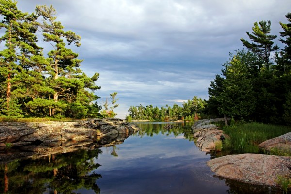 Evening Silence Franklin Island by Deb Oppermann